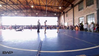 80 lbs Rr Rnd 2 - Bree Leyba, Team Tulsa Wrestling Club vs Yaretzi Rojas, Team Tulsa Wrestling Club