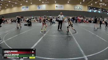 68 lbs Round 1 (6 Team) - Lincoln Brower, Mat Assassins Black vs Joseph Rhodes, Cali Red
