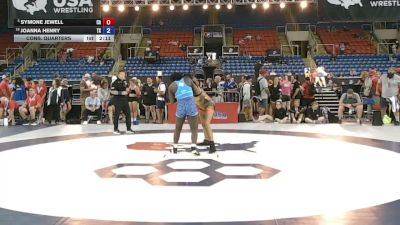 155 lbs Cons. Quarters - Symone Jewell, California vs Joanna Henry, Texas