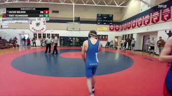 132 lbs Quarterfinal - Trey Schneider, Upton vs Jacob Nelson, H.E.M.
