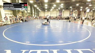 132 lbs Round Of 32 - Jackson Rush, TNWC Silver Fox vs Anthony Mucci, Micky's Maniacs Blue