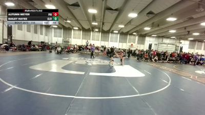 115 lbs Cons. Round 4 - Autumn Meyer, Platte Valley vs Bailey Hayes, Cleveland