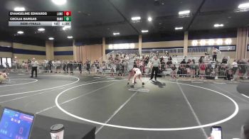 94 lbs Semifinal - Evangeline Edwards, Lawc vs Cecilia Bargas, Rams WC