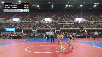95 lbs Quarterfinal - Isabella Cowan, Havre Girls vs Ashlyn McCann, Montana Disciples