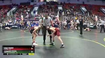 92 lbs Finals (8 Team) - Connor Stoyk, Jackson Northwest vs Colt Perry, Clinton