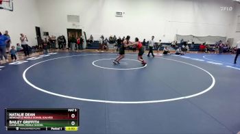 144-157 lbs Cons. Semi - Natalie Dean, Newcastle Middle School (Calves) vs Bailey Griffith, Clear Creek Middle School