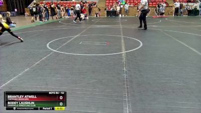 52 lbs Quarterfinal - Bodey Laughlin, Louisville Wrestling Club vs Brantley Atwell, Thetford Brawlers