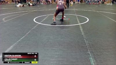 96 lbs Quarterfinal - Collin Dailey, Brecksville vs Ashton Glasgow, Glasgow Wrestling Academy