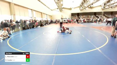 104-J2 lbs 3rd Place - Landon Maciolek, Souderton Youth Wrestling vs Daniel Cooke, Fiwc