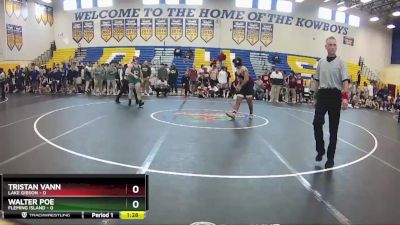 195 lbs Finals (8 Team) - Walter Poe, Fleming Island vs Tristan Vann, Lake Gibson