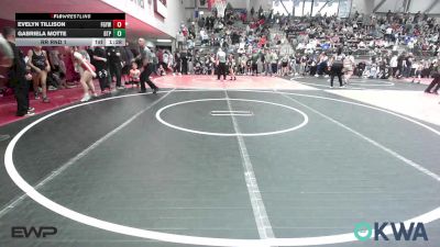 115 lbs Rr Rnd 1 - Evelyn Tillison, Fort Gibson Youth Wrestling vs Gabriela Motte, Tulsa Blue T Panthers
