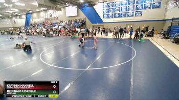 64 lbs Champ. Round 1 - Krayden Maxwell, Uintah Jr High Wrestling vs Regenald Levesque, Westlake
