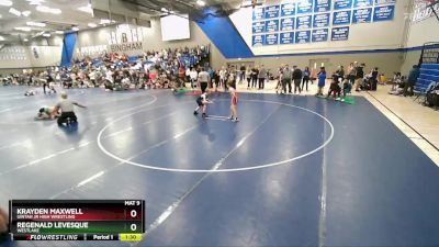 64 lbs Champ. Round 1 - Krayden Maxwell, Uintah Jr High Wrestling vs Regenald Levesque, Westlake