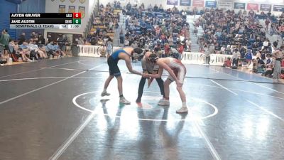 144 lbs Semifinals (8 Team) - Aaydn Gruver, Lake Gibson vs Jake Austin, Charlotte Hs