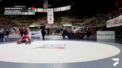 All Cadet Boys Freestyle Upper - 157 lbs Cons. Round 2 - Shane Struthers Jr., Dethrone Wrestling Club vs Jeremiah Barrera, Firebaugh High School Wrestling
