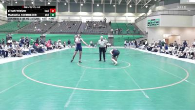 190 lbs Quarters & 1st Wb (16 Team) - Brian Wright, Camden County vs Maxwell Schroeder, Mill Creek