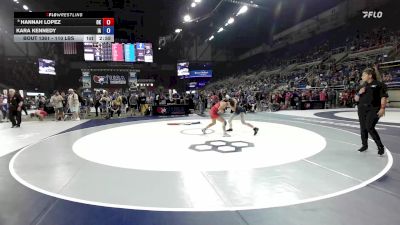 110 lbs Champ. Rd Of 64 - Hannah Lopez, OK vs Kara Kennedy, IA