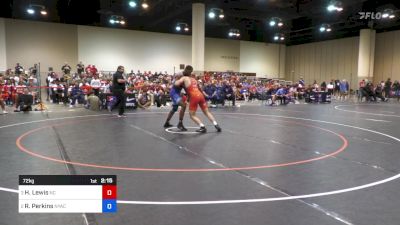 72 kg Semis - Hunter Lewis, North Carolina vs RaVaughn Perkins, New York Athletic Club