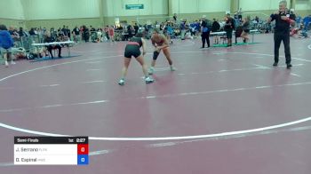 125 lbs Semifinal - Jasmine Serrano, Florida Phoenix vs Daniela Espinal, Hernando Wrestling Club