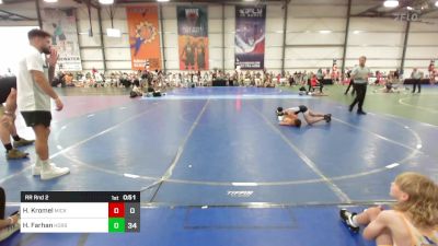 80 lbs Rr Rnd 2 - Hines Kromel, Micky's Minions Yellow vs Hassan Farhan, Iron Horse Wrestling Club