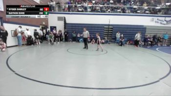 71 lbs Champ. Round 2 - Dayson Duke, Idaho Gold Wrestling Club vs Ryder Shirley, Hawk Wrestling Club