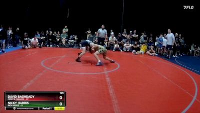 105 lbs Semis (4 Team) - Nicky Harris, Iron Horse vs David Baghdady, Micky`s Maniacs