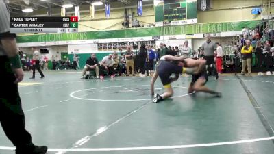 190 lbs Semifinal - Paul Tepley, Cvca vs Carter Whaley, Clay