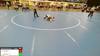 Boys 3rd-4th Grade - 67 Cons. Round 4 - Harrison Corbin, Immortal Athletics WC vs Levi Jackson, Moen Wrestling Academy