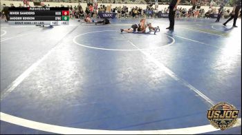 61 lbs Consi Of 8 #2 - River Sanders, Husky Wrestling Club vs Jagger Edison, Saints Youth Wrestling Club