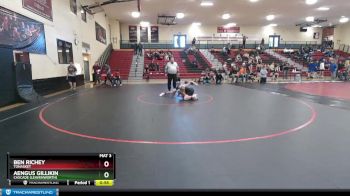 120 lbs Cons. Round 3 - Aengus Gillikin, Cascade (Leavenworth) vs Ben Richey, Tonasket