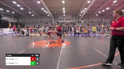 107 lbs Final - Sarissa Tucker, 5forty Lady Brawlers vs Julia Horger, Misfits Girls Wrestling