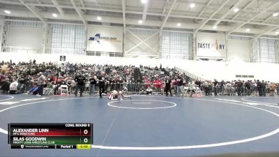 90 lbs Cons. Round 5 - Silas Goodwin, Mighty Lions Wrestling Club vs Alexander Linn, HF-L Wrestling