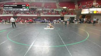 138 lbs Round 5 - 1st And 3rd - Corban Copeland, Canyon vs Ayden Meza, Canyon West Plains