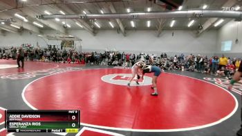 135 lbs Cons. Round 2 - Addie Davidson, Berthoud vs Esperanza Rios, Greeley West