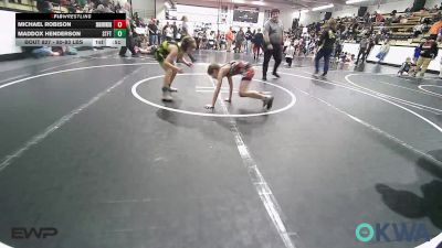 80-83 lbs 3rd Place - Michael Robison, Skiatook Youth Wrestling vs Maddox Henderson, Standfast