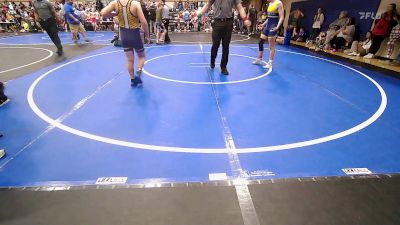 119 lbs Quarterfinal - Noah Kinion, Dark Cloud Wrestling Club vs Wyatt Patterson, Team Tulsa Wrestling Club