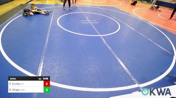 64 lbs Quarterfinal - Preston Curley, Owasso Takedown Club vs Bentley Grigg, Broken Arrow Wrestling Club