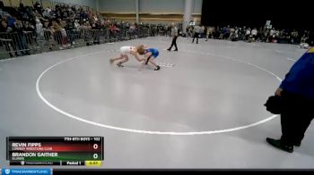 102 lbs Cons. Round 3 - Brandon Gaither, Illinois vs Revin Fipps, Cowboy Wrestling Club