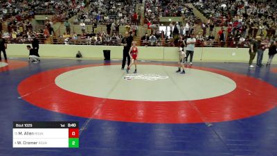 57 lbs Round Of 16 - Mason Allen, Roundtree Wrestling Academy vs Whitt Cromer, Roundtree Wrestling Academy