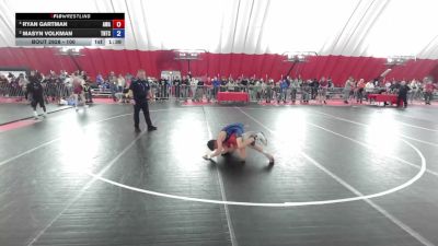 100 lbs Cons. Semi - Ryan Gartman, Askren Wrestling Academy vs Masyn Volkman, Team Nazar Training Center