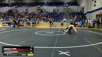 133 lbs Cons. Round 3 - Logan Robinson, UNC Pembroke vs Timothy Luker, Mount Olive