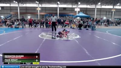 49A Cons. Semi - Macie Ensley, Homedale Wrestling Club vs Remington Bugher, Homedale Wrestling Club