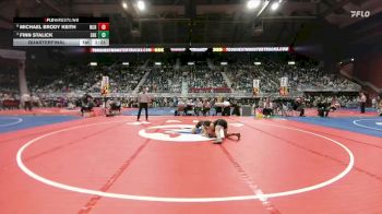 4A-113 lbs Quarterfinal - Finn Stalick, Sheridan vs Michael Brody Keith, Natrona County