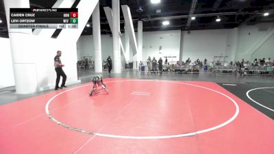 57 lbs Quarterfinal - Caiden Cruz, Grindhouse WC vs Levi Ortzow, Wlv Jr Wrestling