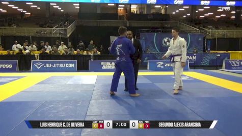 Segundo Alexis Arancibia vs Luis Henrique C. De Oliveira 2026 Pan Jiu Jitsu IBJJF Championship