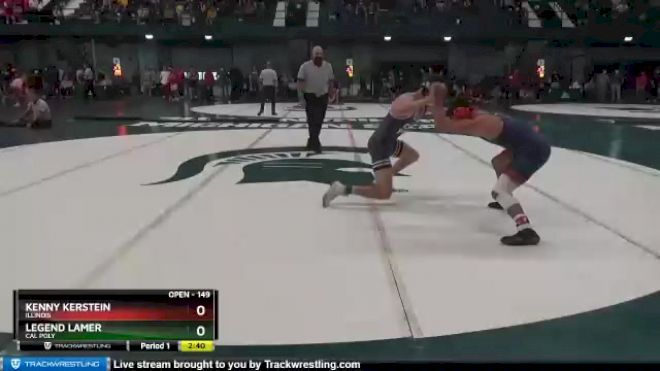 149 lbs Champ. Round 2 - Legend Lamer, Cal Poly vs Kenny Kerstein, Illinois