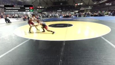 Boys 1A 126 lbs Cons. Round 2 - Jacob Klauder, Colville vs Damian Sandoval, Cascade (Leavenworth)