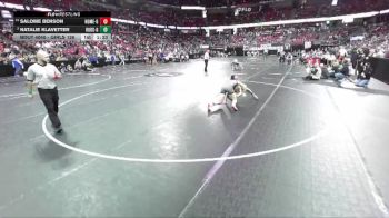 Girls 126 lbs Champ. Round 1 - Salome Benson, Homestead-Girls vs Natalie Klavetter, Hudson-Girls