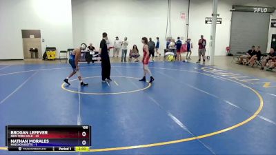 106 lbs Round 2 (8 Team) - Brogan Lefever, New York Gold vs Nathan Morales, Massachusetts