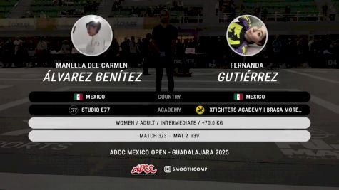 Manella Del Carmen Álvarez Benít vs Fernanda Gutiérrez 2025 ADCC Guadalajara Open